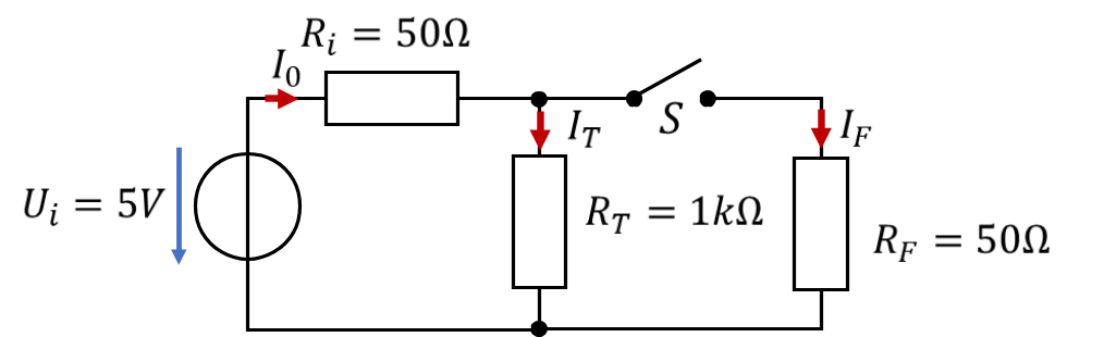 Battery with thermometer RT and switchable radio module RF