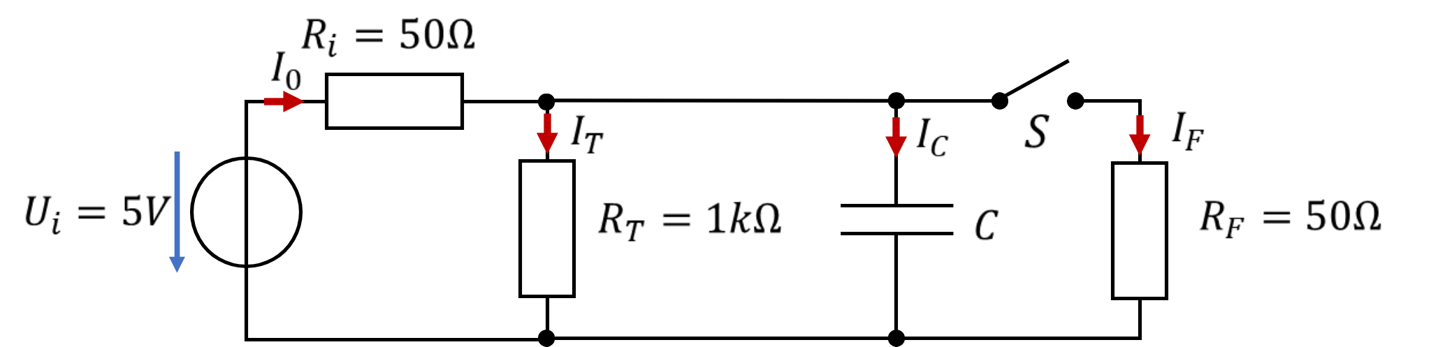 Circuit with buffer capacitor C in parallel with the radio module